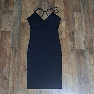 Nicki Minaj Black Strappy Dress Size Small